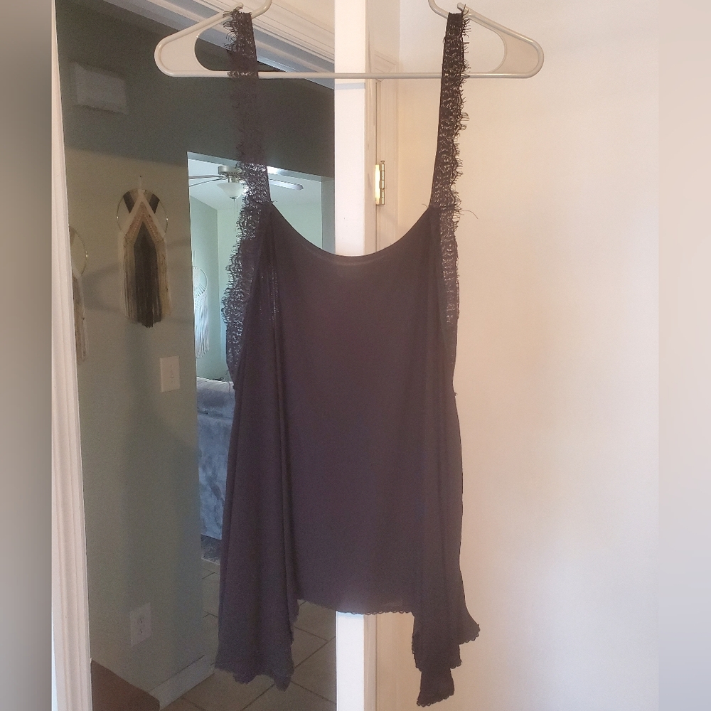 Free People Lace Straps Flowy Camisole